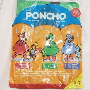 Kids Colorful Rain Poncho